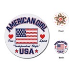 usa 2 Playing Cards (Round)