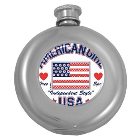 usa 2 Hip Flask (5 oz) from UrbanLoad.com Front