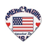 usa 2 Dog Tag Heart (One Side)