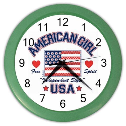 usa 2 Color Wall Clock from UrbanLoad.com Front