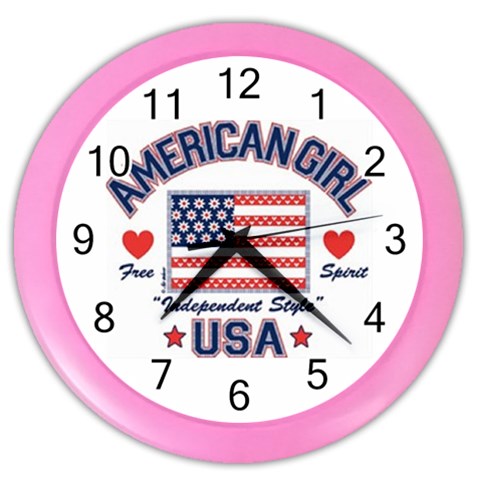 usa 2 Color Wall Clock from UrbanLoad.com Front