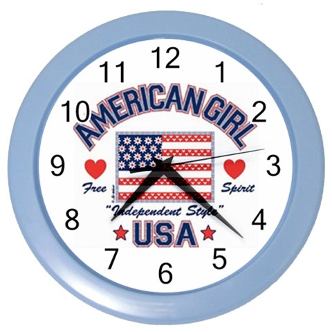 usa 2 Color Wall Clock from UrbanLoad.com Front