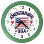 usa 2 Color Wall Clock