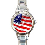 usa Round Italian Charm Watch