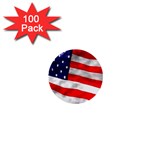 usa 1  Mini Button (100 pack) 