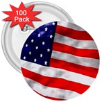 usa 3  Button (100 pack)