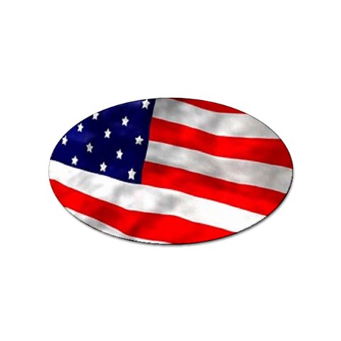 usa Sticker Oval (100 pack) from UrbanLoad.com Front