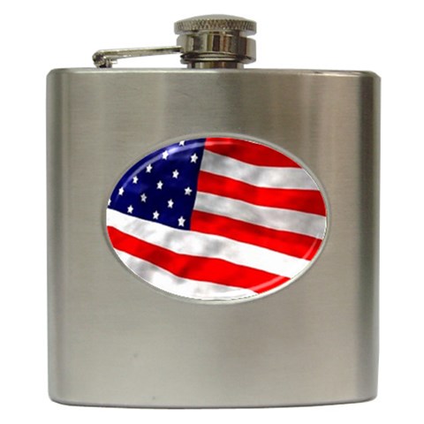 usa Hip Flask (6 oz) from UrbanLoad.com Front