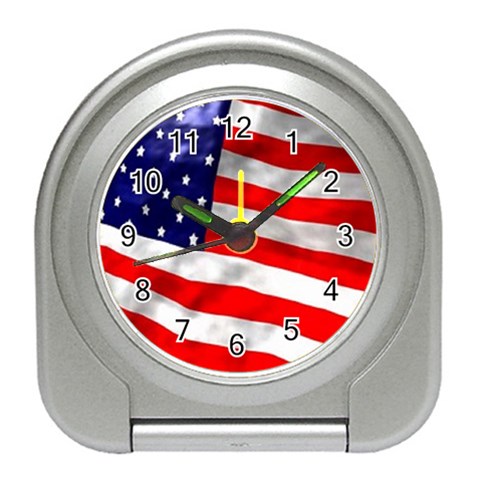 usa Travel Alarm Clock from UrbanLoad.com Front