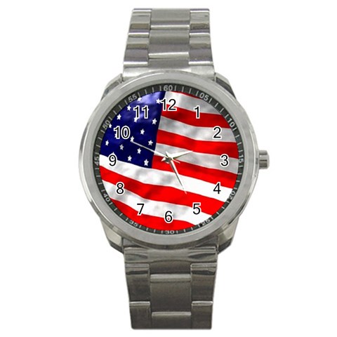 usa Sport Metal Watch from UrbanLoad.com Front