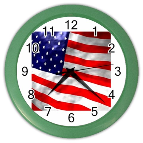 usa Color Wall Clock from UrbanLoad.com Front