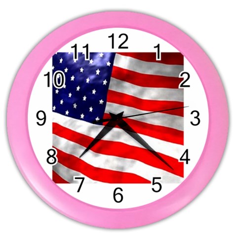 usa Color Wall Clock from UrbanLoad.com Front