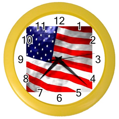 usa Color Wall Clock from UrbanLoad.com Front