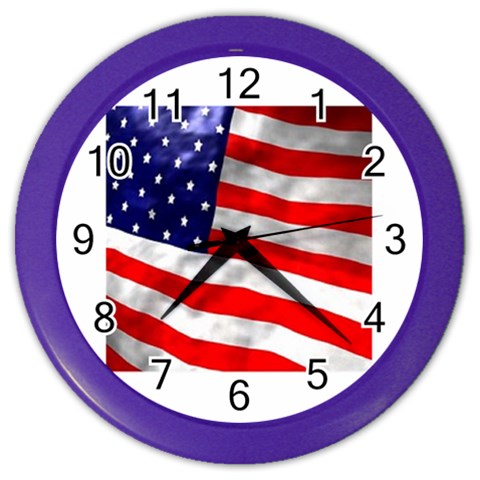 usa Color Wall Clock from UrbanLoad.com Front