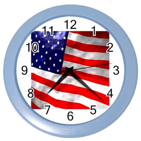 usa Color Wall Clock from UrbanLoad.com Front
