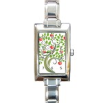 tree Rectangular Italian Charm Watch