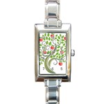 tree Rectangular Italian Charm Watch