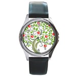 tree Round Metal Watch