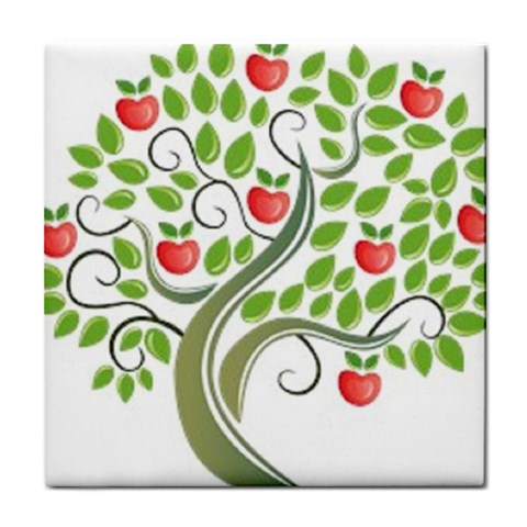 tree Tile Coaster from UrbanLoad.com Front