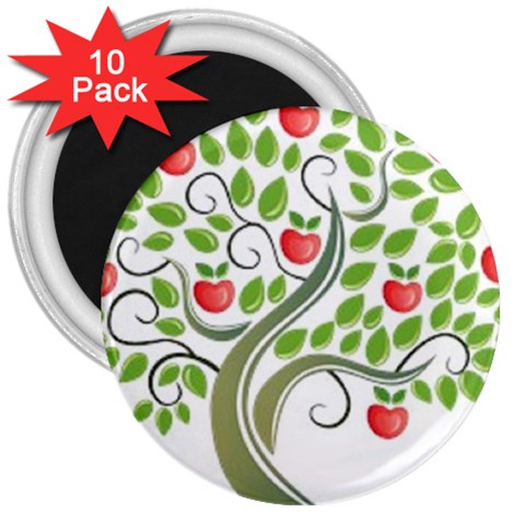tree 3  Magnet (10 pack) from UrbanLoad.com Front