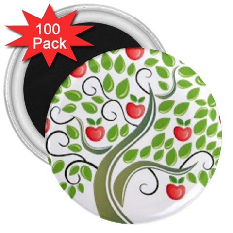 tree 3  Magnet (100 pack) from UrbanLoad.com Front