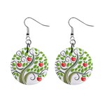 tree 1  Button Earrings