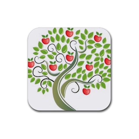 tree Rubber Coaster (Square) from UrbanLoad.com Front