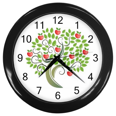 tree Wall Clock (Black) from UrbanLoad.com Front