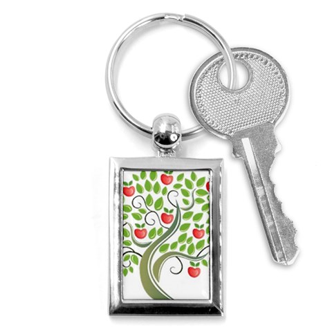 tree Key Chain (Rectangle) from UrbanLoad.com Front