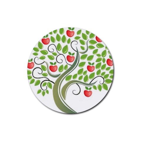 tree Rubber Coaster (Round) from UrbanLoad.com Front