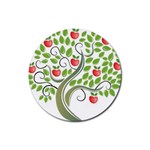 tree Rubber Coaster (Round)