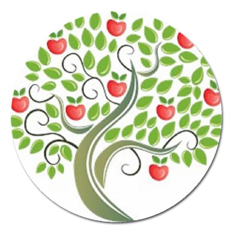 tree Magnet 5  (Round) from UrbanLoad.com Front