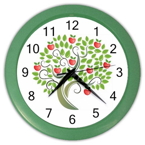 tree Color Wall Clock from UrbanLoad.com Front