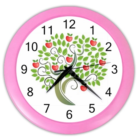 tree Color Wall Clock from UrbanLoad.com Front