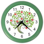 tree Color Wall Clock