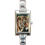 tiger Rectangular Italian Charm Watch