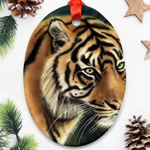 tiger Ornament (Oval) from UrbanLoad.com Front