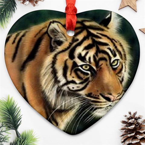 tiger Ornament (Heart) from UrbanLoad.com Front