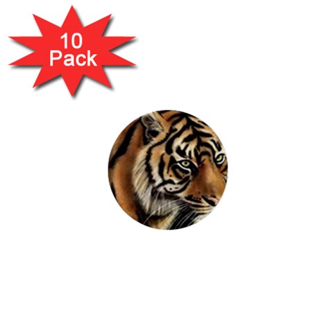 tiger 1  Mini Button (10 pack)  from UrbanLoad.com Front
