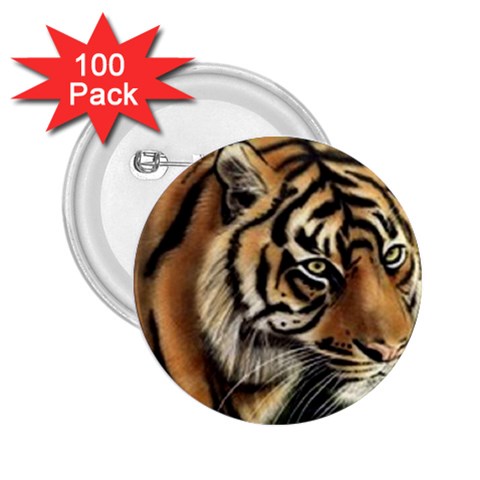 tiger 2.25  Button (100 pack) from UrbanLoad.com Front