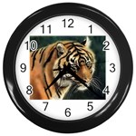 tiger Wall Clock (Black)