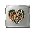 tiger Mega Link Heart Italian Charm (18mm)