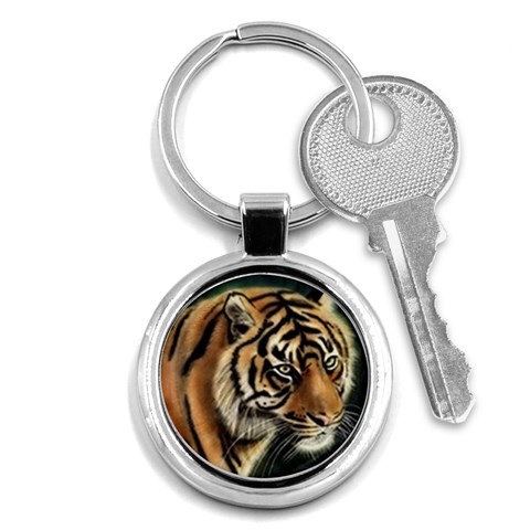 tiger Key Chain (Round) from UrbanLoad.com Front