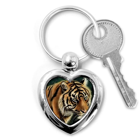 tiger Key Chain (Heart) from UrbanLoad.com Front