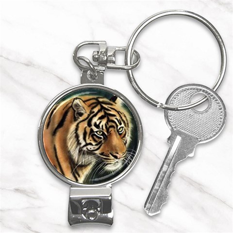 tiger Nail Clippers Key Chain from UrbanLoad.com Front