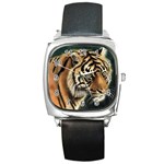 tiger Square Metal Watch