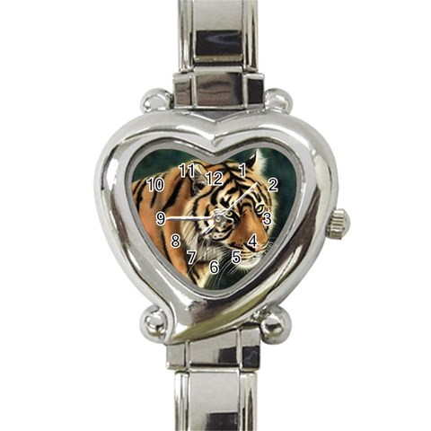 tiger Heart Italian Charm Watch from UrbanLoad.com Front