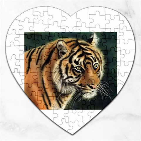 tiger Jigsaw Puzzle (Heart) from UrbanLoad.com Front