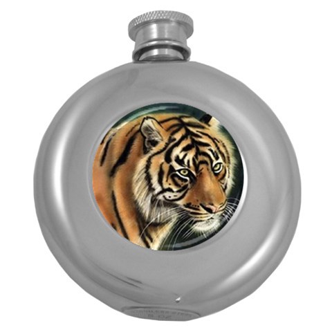 tiger Hip Flask (5 oz) from UrbanLoad.com Front