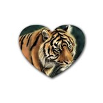 tiger Rubber Coaster (Heart)